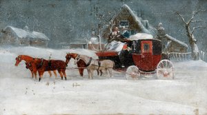 Koets in winterstorm II