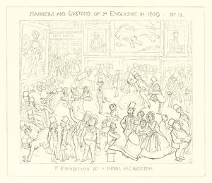 Een tentoonstelling in de Royal Academy door Richard Doyle