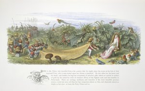 Een prins die geschenken aanbiedt door Richard Doyle