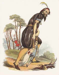 Illustratie voor Jack The Giant Killer door Richard Doyle