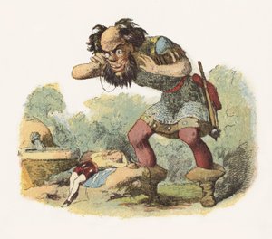 Illustratie voor Jack The Giant Killer door Richard Doyle