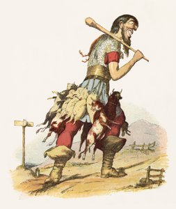 Illustratie voor Jack The Giant Killer door Richard Doyle