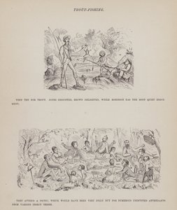 Pagina uit De Amerikaanse Tour van de heren Brown, Jones en Robinson door Richard Doyle