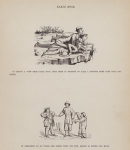 Pagina uit The American Tour of Messrs Brown, Jones and Robinson (gravure) door Richard Doyle