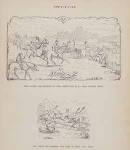 Pagina uit The American Tour of Messrs Brown, Jones and Robinson (gravure) door Richard Doyle