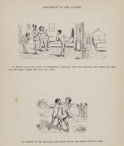 Pagina uit The American Tour of Messrs Brown, Jones and Robinson (gravure) door Richard Doyle