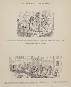 Pagina uit The American Tour of Messrs Brown, Jones and Robinson (gravure) door Richard Doyle