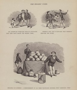 Pagina uit De Amerikaanse Tour van de heren Brown, Jones en Robinson (gravure) door Richard Doyle