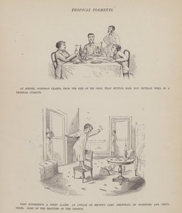 Pagina uit De Amerikaanse Tour van de heren Brown, Jones en Robinson (gravure) door Richard Doyle