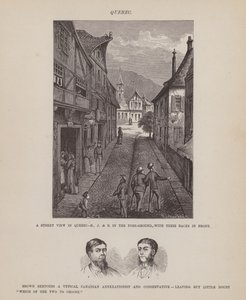 Pagina uit De Amerikaanse Tour van de heren Brown, Jones en Robinson (gravure) door Richard Doyle