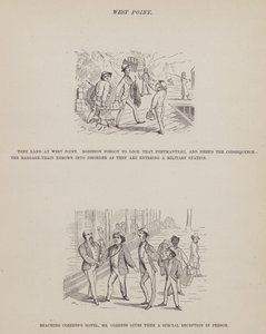 Pagina uit De Amerikaanse Tour van de heren Brown, Jones en Robinson door Richard Doyle