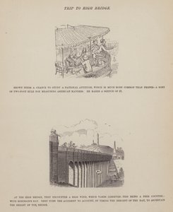Pagina uit De Amerikaanse Tour van de heren Brown, Jones en Robinson door Richard Doyle