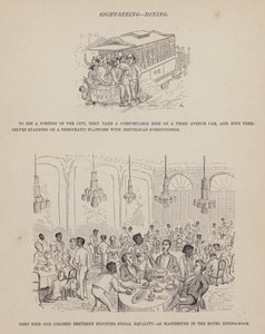Pagina uit De Amerikaanse Tour van de heren Brown, Jones en Robinson door Richard Doyle