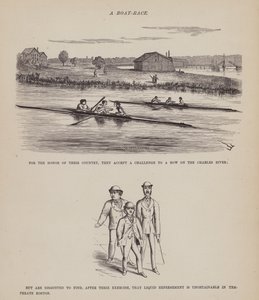 Pagina uit De Amerikaanse Tour van de heren Brown, Jones en Robinson door Richard Doyle