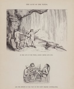 Pagina uit De Amerikaanse tour van de heren Brown, Jones en Robinson (gravure) door Richard Doyle