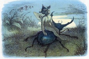 De boodschapper van de feeënkoningin, ca. 1870 door Richard Doyle