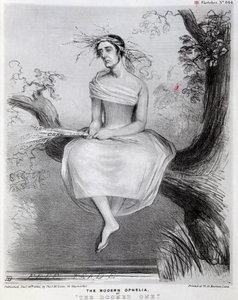 De moderne Ophelia, of De Verdoemde, 1845 door Richard Doyle