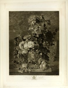 Een Bloemstuk, uit De Houghton Gallery door Richard Earlom