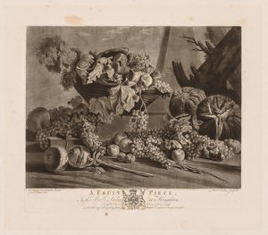 Een fruitstuk door Richard Earlom