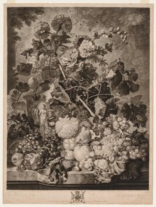 Een Fruitstuk, 1781 door Richard Earlom