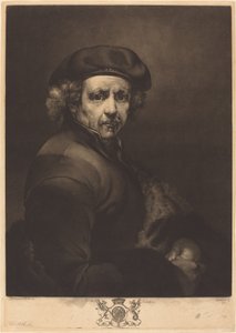 Rembrandt, Zelfportret door Richard Earlom after Rembrandt van Rijn