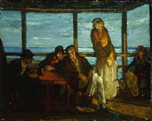 Een Veranda, Provincetown, ca. 1930-35 door Richard Emil Miller