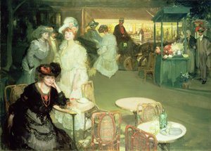 Cocktail Uur, of Cafe de Nuit door Richard Emil Miller