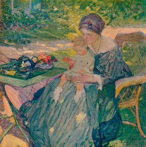 In de tuin, ca. 1911