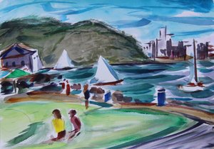Baai, Tiburon, 2020 door Richard Fox