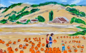 Een Pompoen Plukken, Nicasio, 2018 door Richard Fox