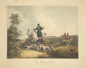 Set van vier: (1) Jachthert