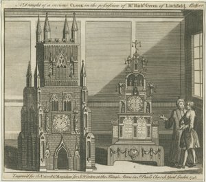 Lichfield - Muzikale Altaarklok: gravure