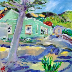Het Verlaten Depot, Rutherford, Napa, 2022 door Richard H. Fox