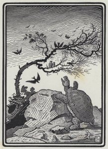 De Schildpad en de Vogels (gravure)