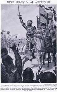 Koning Hendrik bij Agincourt 1415 AD, c.1950