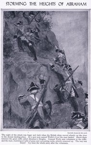 Bestorming van de Hoogten van Abraham, c.1950 door Richard Henry Brock