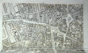 Plan van de stad Londen, gepubliceerd 1813 door Richard Horwood