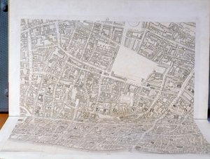Plattegrond van de stad Londen, gepubliceerd 1813 door Richard Horwood