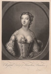 Elizabeth Hertogin van Hamilton Brandon door Richard Houston