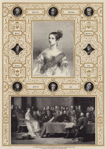 De eerste raad van Hare Majesteit de Koningin, Kensington Palace, 20 juni 1837 door Richard James Lane