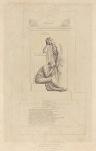Monument voor John Hudleston door Richard James Lane after John Flaxman