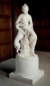 Een Nimf haalt een Doorn uit de Poot van een Windhond door Richard James Wyatt