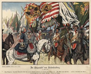 Het vieren van de overwinning bij de Slag bij Hohenfriedeberg