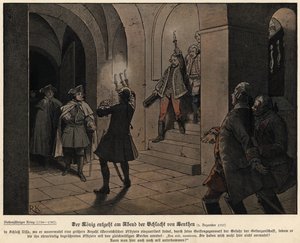 Frederik de Grote van Pruisen op de avond na de Slag bij Leuthen