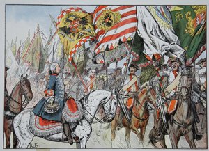 In de vreugde van de overwinning, Hohenfriedberg, 4 juni 1745 door Richard Knoetel