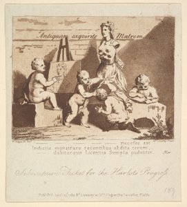 Jongens die naar de Natuur Gluren, 1782 door Richard Livesay