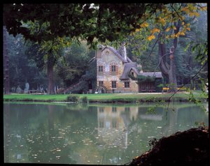 Het Hameau de la Reine - Het Huis van de Koningin in het Hameau de la Reine Marie Antoinette, in het park van het Kasteel van Versailles