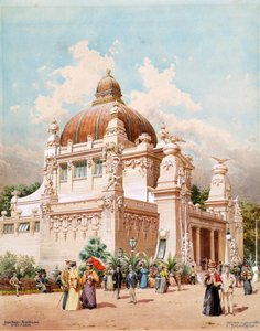 Wenen Jubileum Expo 1898. Paviljoen van de Stad Wenen, 1898 door Richard Moser