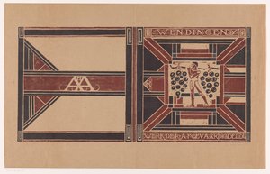 Omslagontwerp voor: Wendingen, 1921 door Richard Nicolaüs Roland Holst (signed by artist)