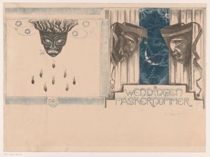 Omslagontwerp voor: Wendingen, Maskernummer, 1920